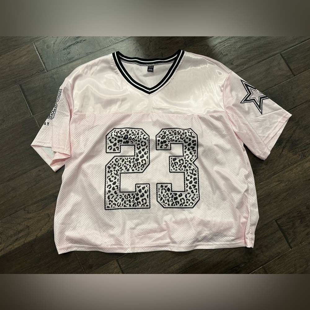 SHEIN pink jersey, petite Medium
